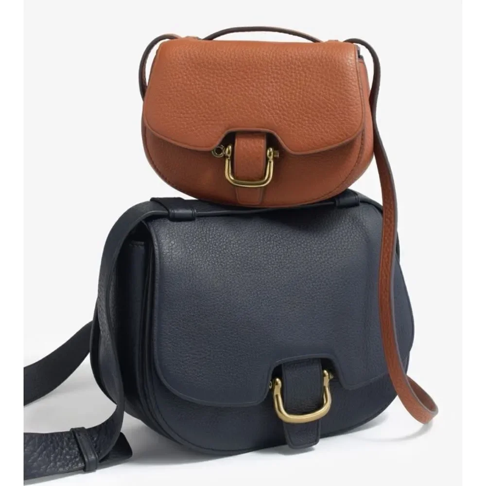 J.Crew Mini Rider bag in Italian leather in Black